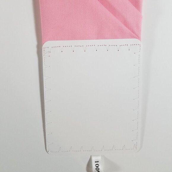 NEW Pink 100% Cotton Pre-Folded Pocket Square Handkerchief Insert - Picture 4 of 7